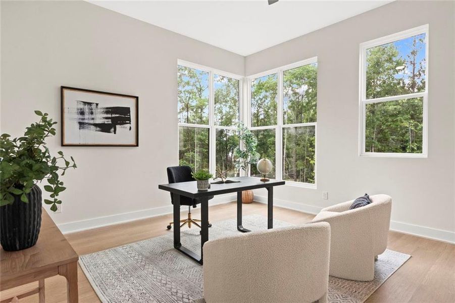 Furnished interior view inside a new home in , Fairburn (Image 16).