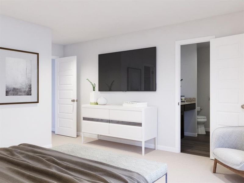 Furnished interior view inside a new home in Christian Meadows, Ennis (Image 29). Furnished interior view inside a new home in Christian Meadows, Ennis (Image 29).