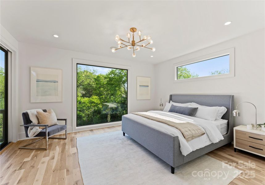 Furnished interior view inside a new home in , Charlotte (Image 8).