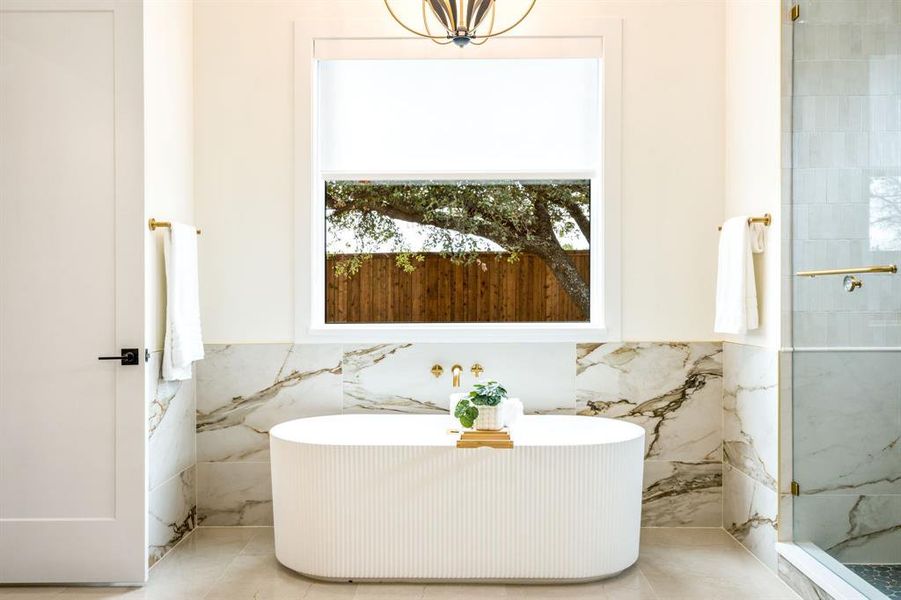 Furnished interior view inside a new home in , Dallas (Image 28).