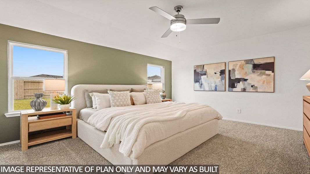 Furnished interior view inside a new home in Porters Mill, New Caney (Image 14).