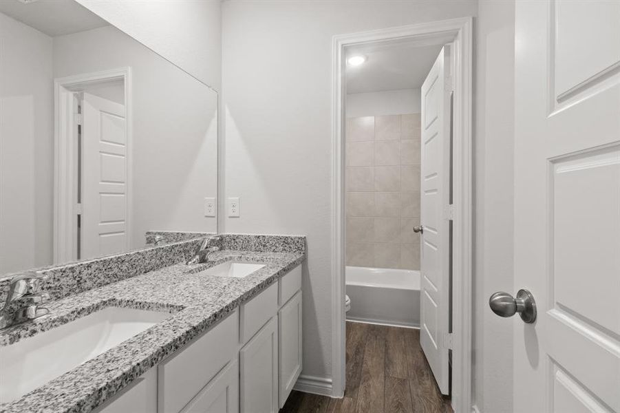 Furnished interior view inside a new home in Retreat at Fossil Creek, Fort Worth (Image 7).