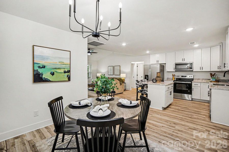Furnished interior view inside a new home in , Maiden (Image 9).