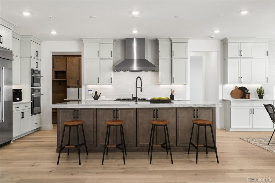 Furnished interior view inside a new home in Luxe at The Canyons, Castle Pines (Image 7).