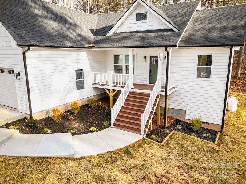 Exterior details and patio area of a home in , Swannanoa (Image 26).