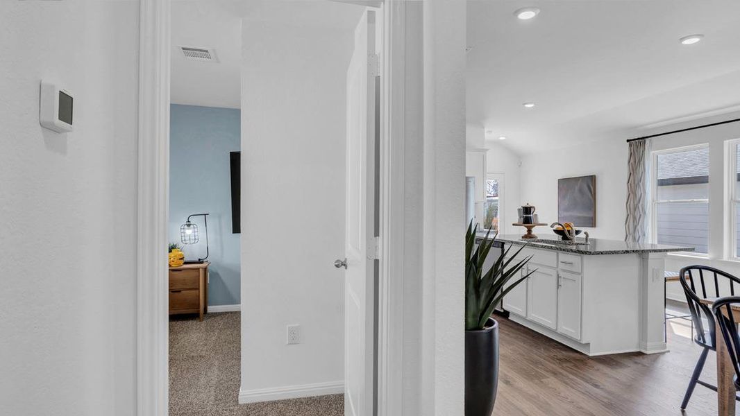 Furnished interior view inside a new home in Prairie Lakes, Buda (Image 5).