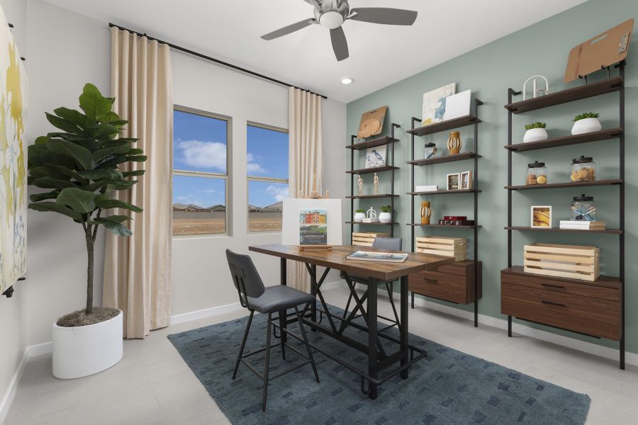 Representative furnished interior of a home built from the Aqua by Mattamy Homes in White Tank Vistas, Waddell (Image 15).
