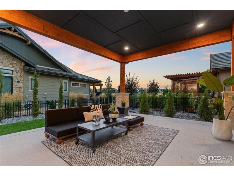 Exterior details and patio area of a home in , Berthoud (Image 3).