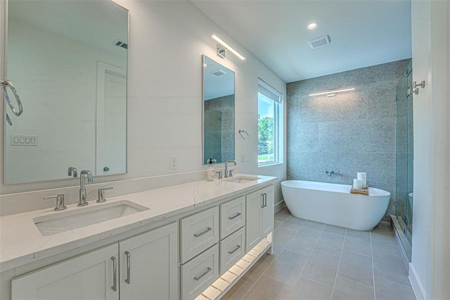 Furnished interior view inside a new home in , Eustace (Image 9).