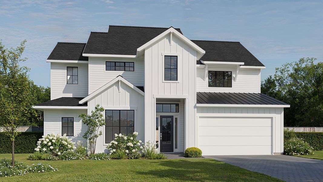 Representative exterior photo of a completed home built from the 3333J by Perry Homes in Hyland Trail, Green Cove Springs, FL (Image 5). Representative exterior photo of a completed home built from the 3333J by Perry Homes in Hyland Trail, Green Cove Springs, FL (Image 5).