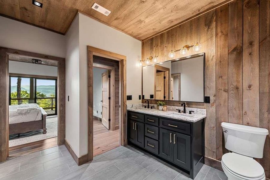 Furnished interior view inside a new home in , Blue Ridge (Image 50).