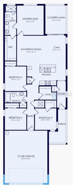 2D floor plan layout of this home in Reagan Landing, Bradenton, FL (Image 4). 2D floor plan layout of this home in Reagan Landing, Bradenton, FL (Image 4).