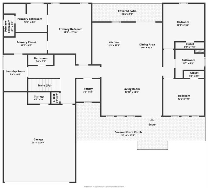 2D floor plan layout of this home in , Locust Grove, GA (Image 5).