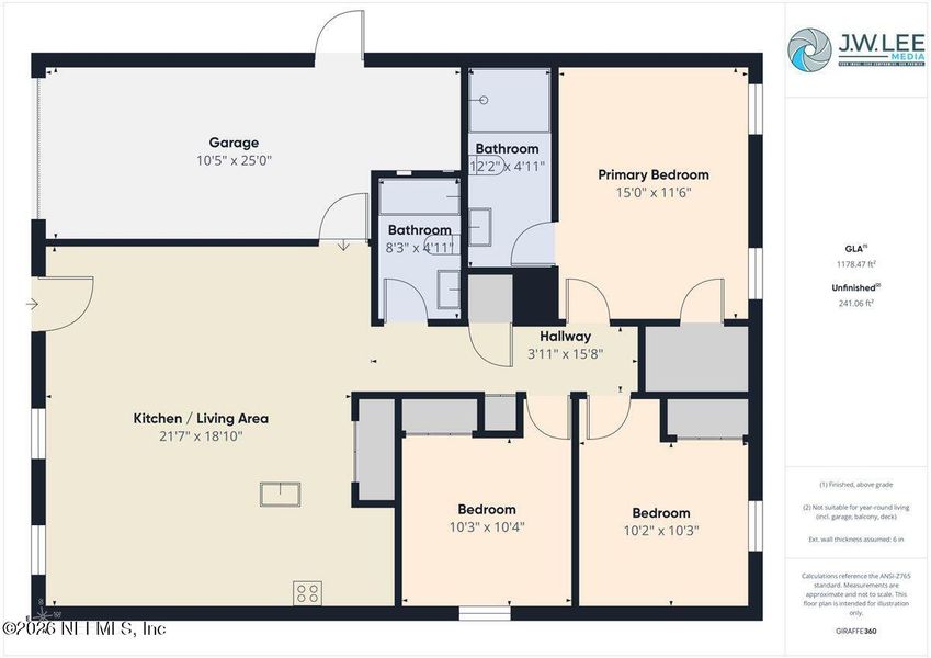 2D floor plan layout of this home in , Palatka, FL (Image 5).
