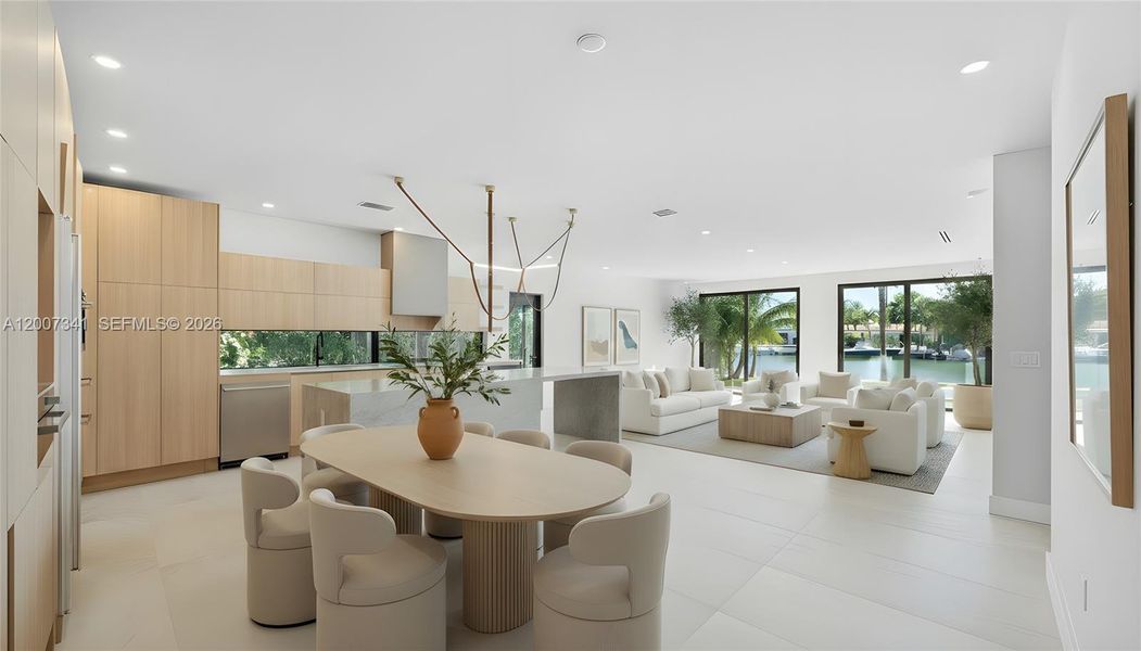 Furnished interior view inside a new home in , Miami Beach (Image 16).