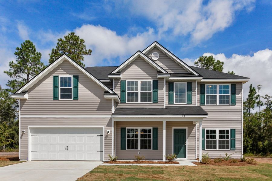 Representative exterior photo of a completed home built from the The Richland by RTS Homes in Tibet Road at Sassafras, Allenhurst, GA (Image 19).