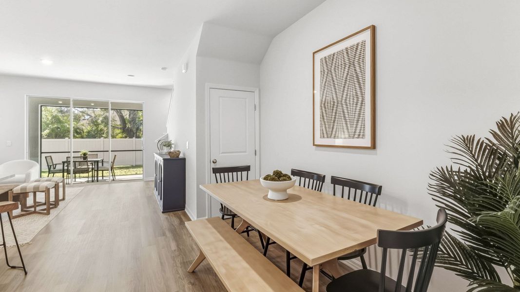 Furnished interior view inside a new home in The Gardens at Bay Street, Sarasota (Image 7).