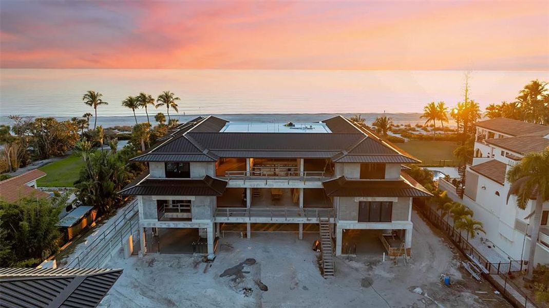 In-progress construction of a new home in , Longboat Key, FL (Image 5).