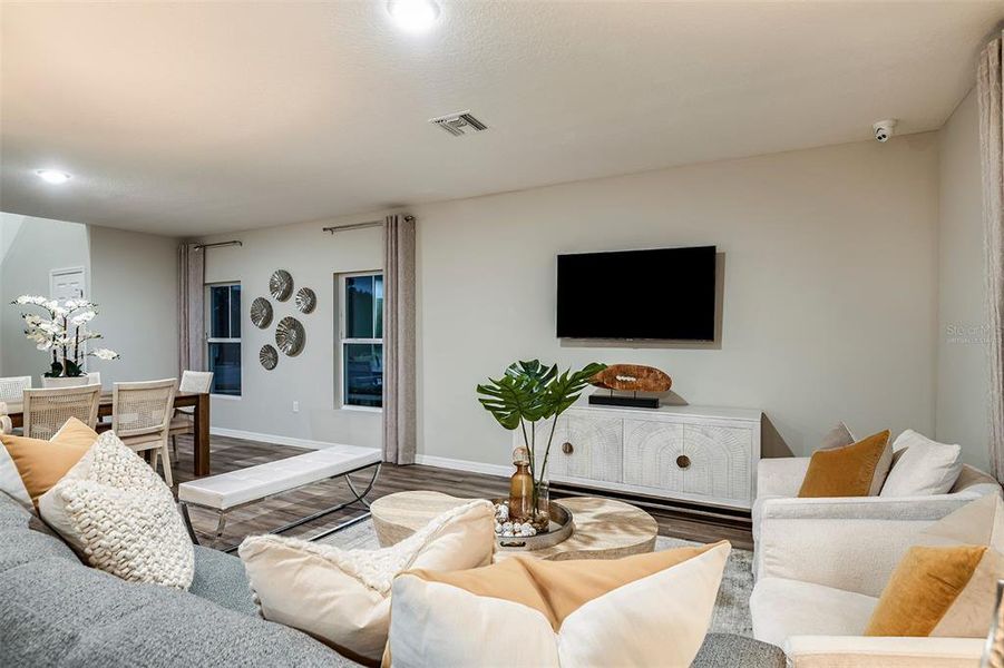 virtually staged/model home