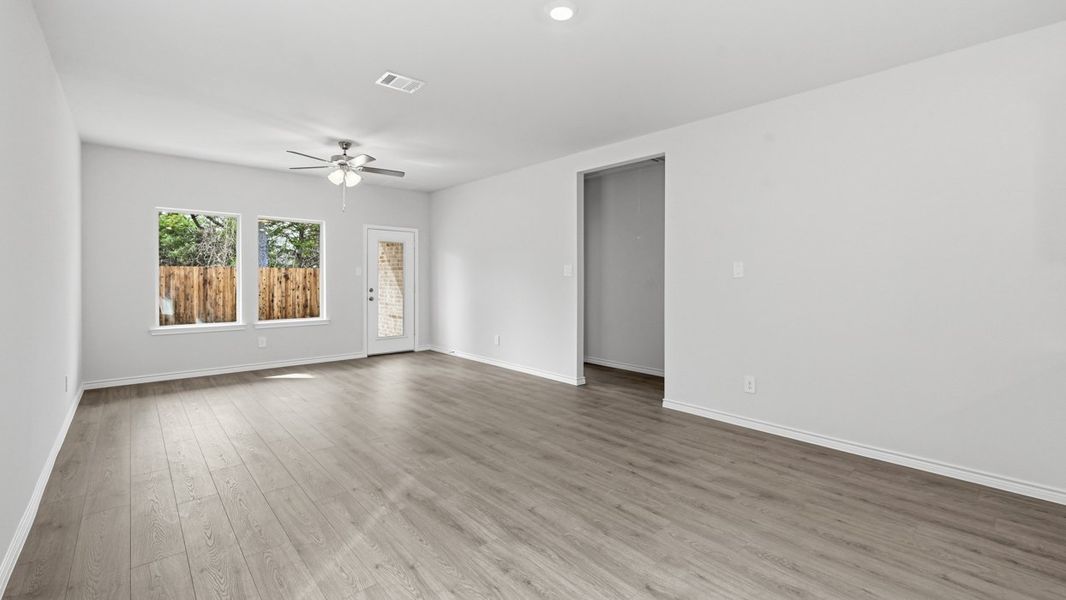 Representative unfurnished interior of a home built from the Jackson by D.R. Horton in Winchester Crossing, Princeton (Image 7).