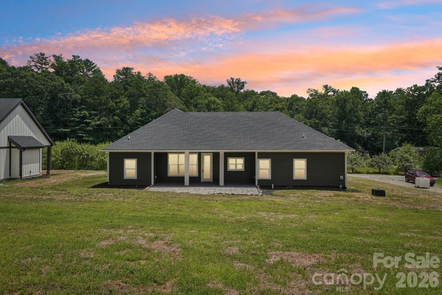 Exterior details and patio area of a home in , Hendersonville (Image 28).