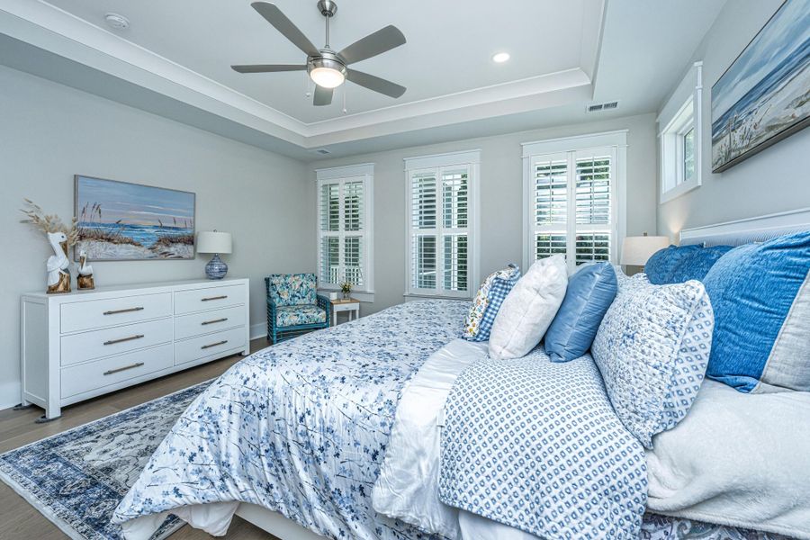 Furnished interior view inside a new home in Overlook at Copahee Sound, Awendaw (Image 41).