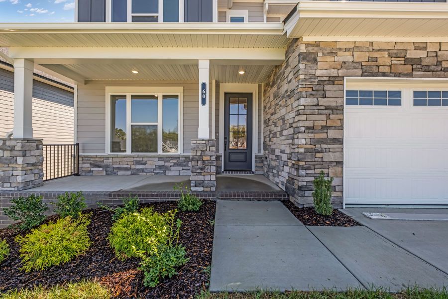 Exterior details and patio area of a home in The Preserve at Five Oaks, Lebanon (Image 4).