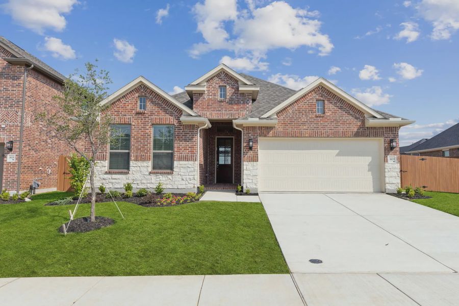 Representative exterior photo of a completed home built from the Morgan by Chesmar Homes in Heartland 50's and 60's, Heartland, TX (Image 23).