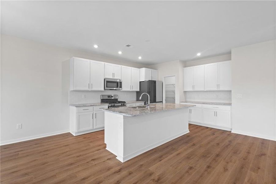 Furnished interior view inside a new home in , Braselton (Image 8). Furnished interior view inside a new home in , Braselton (Image 8).