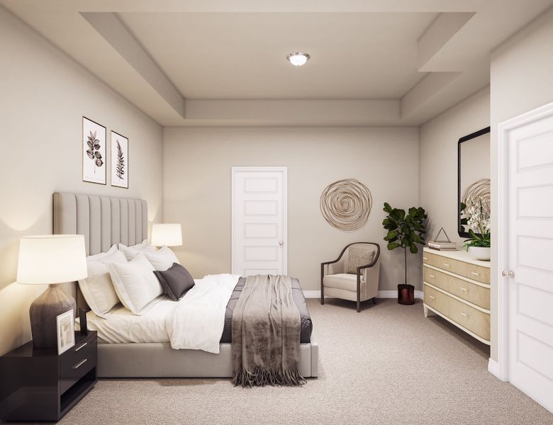 Representative furnished interior of a home built from the McKinney by Tri Pointe Homes in Mason Woods, Cypress (Image 13).