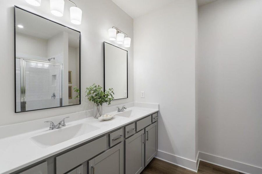Furnished interior view inside a new home in , Atlanta (Image 10).
