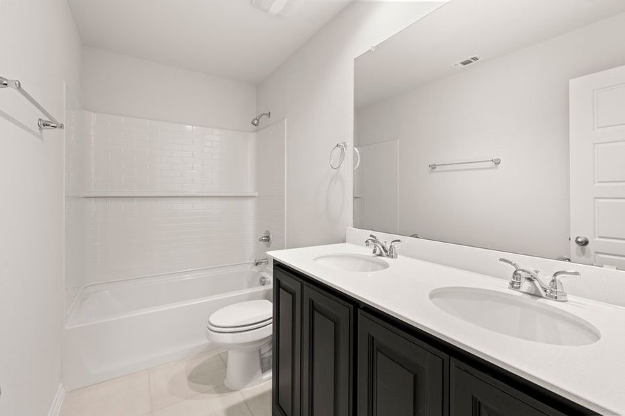 Representative exterior photo of a completed home built from the Austin by Impression Homes in DeBerry Reserve, Royse City, TX (Image 17). Representative exterior photo of a completed home built from the Austin by Impression Homes in DeBerry Reserve, Royse City, TX (Image 17).