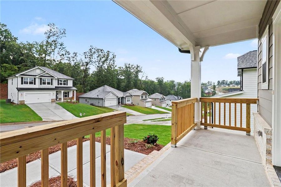 Exterior details and patio area of a home in Thunder Ridge, Dawsonville (Image 3).