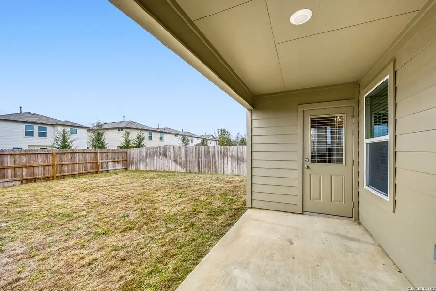 Exterior details and patio area of a home in Redbird Ranch, San Antonio (Image 4).