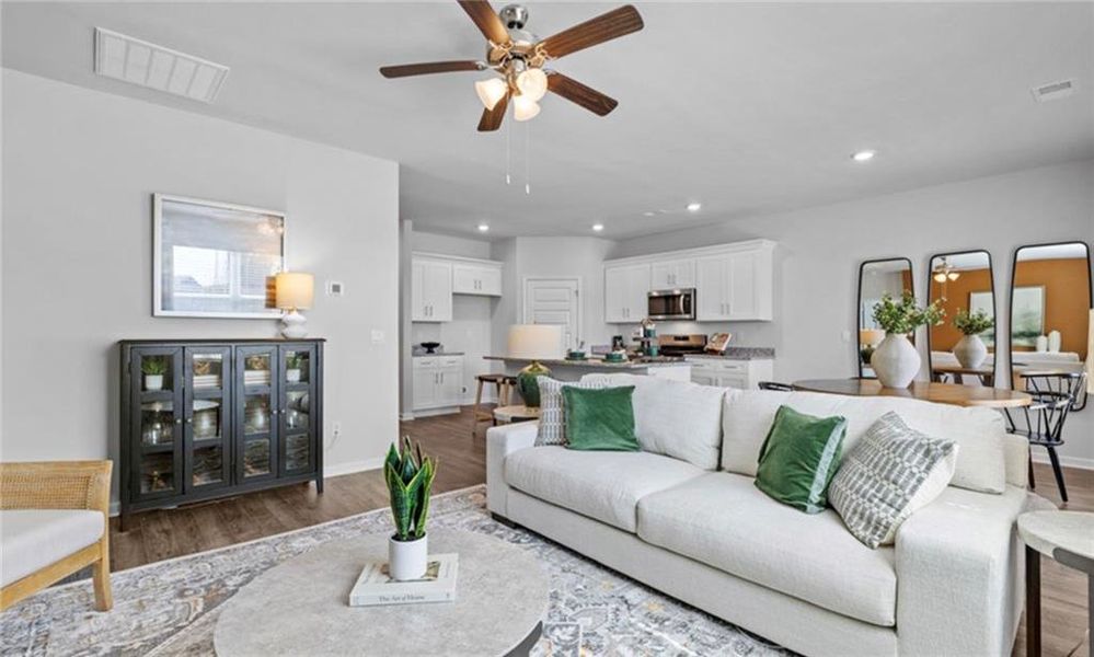 Furnished interior view inside a new home in Twin Lakes, Hoschton (Image 14). Furnished interior view inside a new home in Twin Lakes, Hoschton (Image 14).