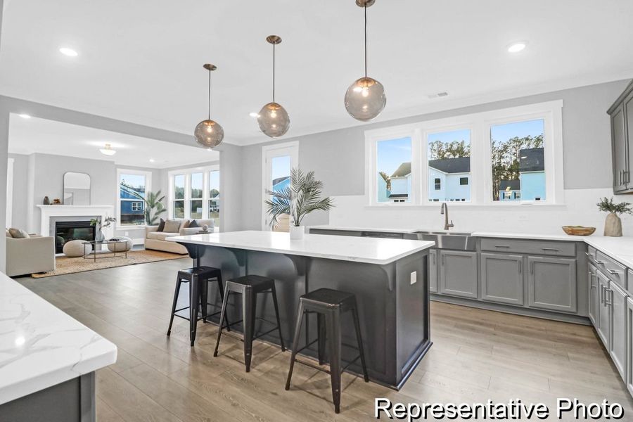 Furnished interior view inside a new home in Homecoming, Ravenel (Image 21).