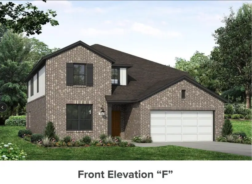 Front exterior of a new home in Grand Magnolia, Waller, TX, highlighting curb appeal (Image 1). Front exterior of a new home in Grand Magnolia, Waller, TX, highlighting curb appeal (Image 1).