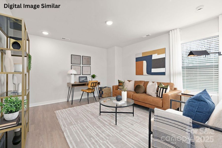 Furnished interior view inside a new home in Kinghurst Cove, Charlotte (Image 8). Furnished interior view inside a new home in Kinghurst Cove, Charlotte (Image 8).