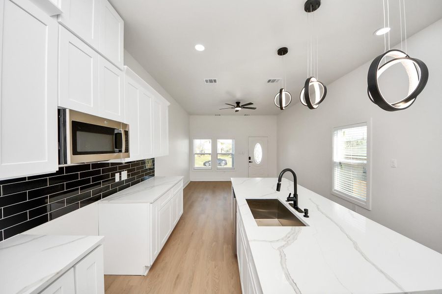 Furnished interior view inside a new home in , Houston (Image 34).