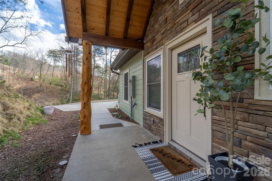 Exterior details and patio area of a home in , Bryson City (Image 24). Exterior details and patio area of a home in , Bryson City (Image 24).