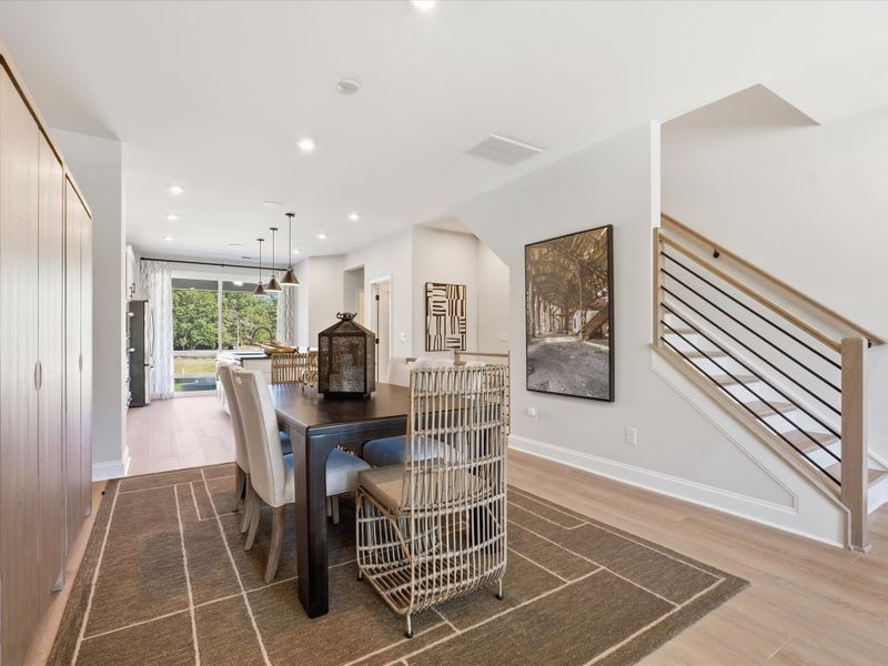 Representative furnished interior of a home built from the Dahlia by Tri Pointe Homes in Bellflower, Charlotte (Image 31).