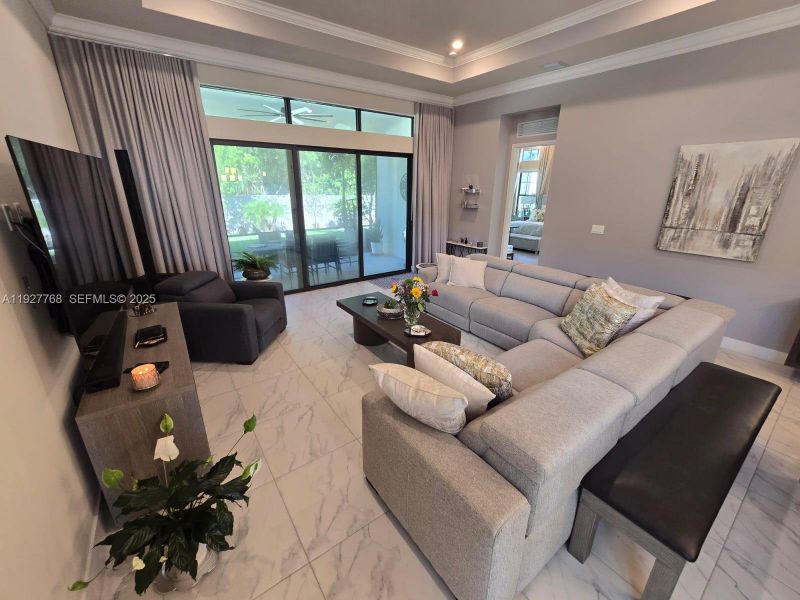 Furnished interior view inside a new home in , Parkland (Image 10). Furnished interior view inside a new home in , Parkland (Image 10).