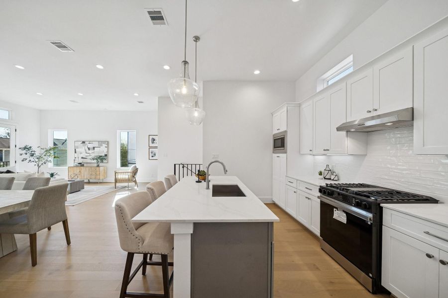 Furnished interior view inside a new home in West 21st Residences, Houston (Image 7).