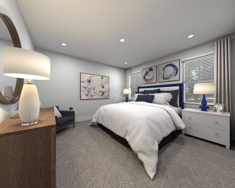 The primary suite offers a private retreat.