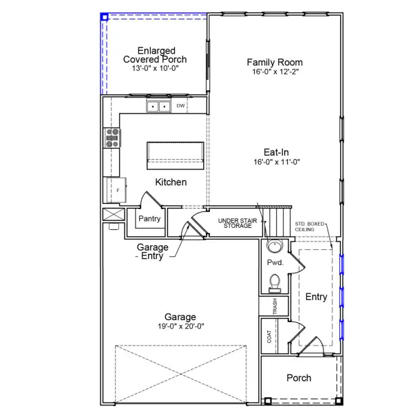 2D floor plan layout of this home in Sweetbrier, Durham, NC (Image 3).