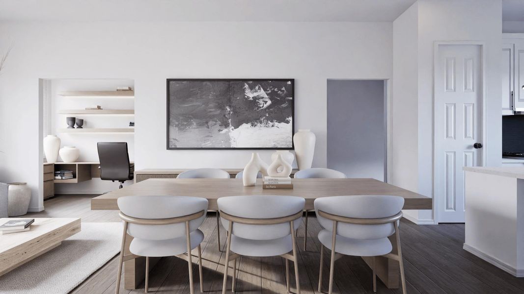 Furnished interior view inside a new home in , Houston (Image 8).