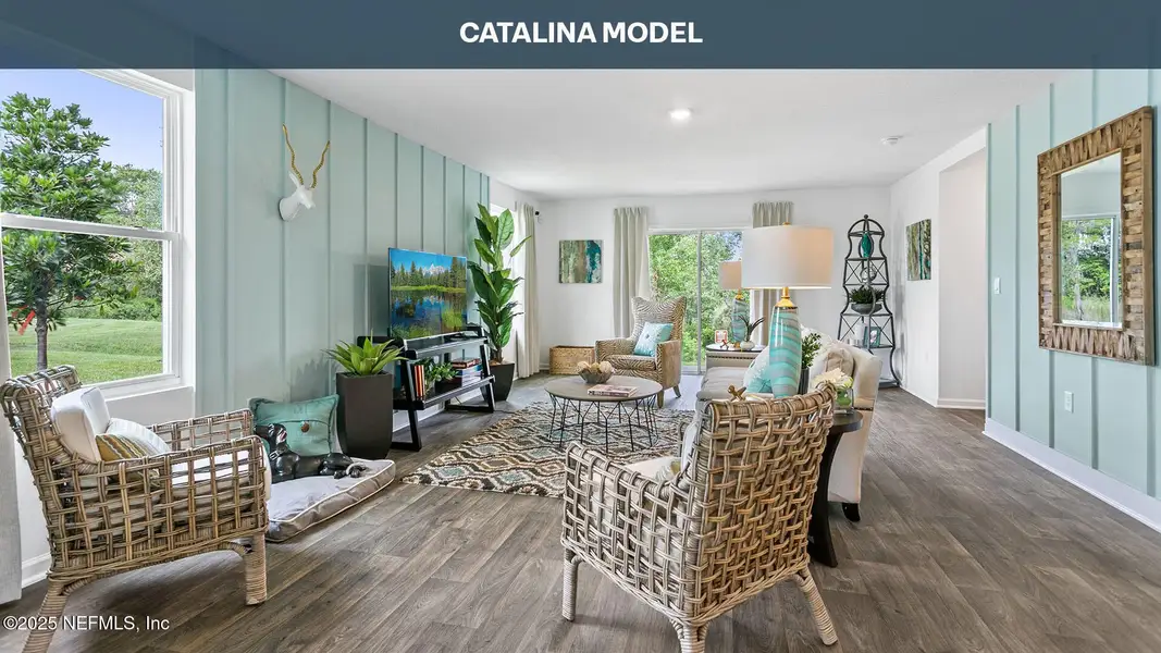 Furnished interior view inside a new home in Copes Landing, Jacksonville (Image 10). Furnished interior view inside a new home in Copes Landing, Jacksonville (Image 10).