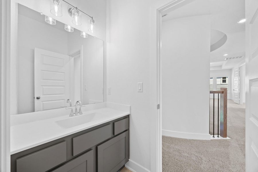 Furnished interior view inside a new home in Parmer Ranch, Georgetown (Image 6).