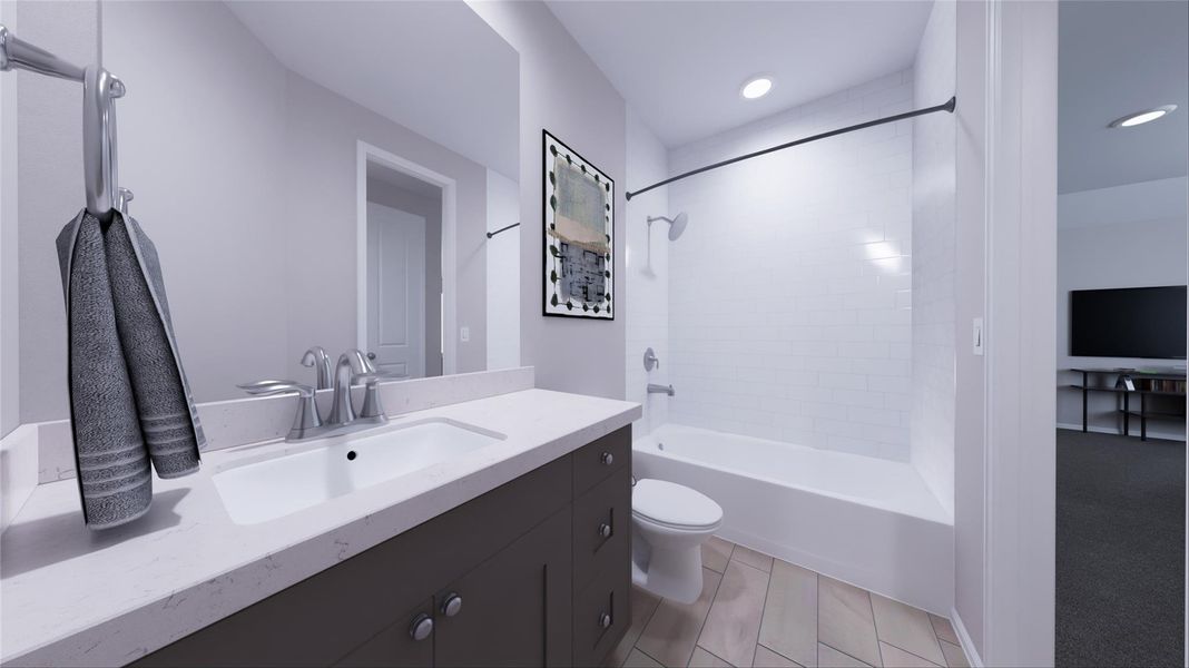 Furnished interior view inside a new home in Anniston, Katy (Image 13).