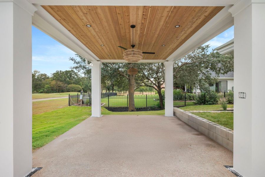 Exterior details and patio area of a home in , Bryan (Image 27).